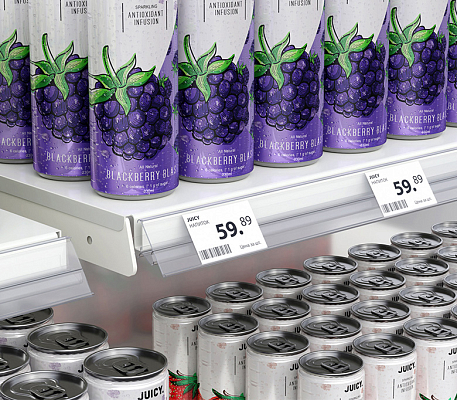 Ценникодержатель полочный LST двухпозиционный 3 Ценникодержатель полочный LST двухпозиционный