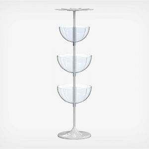 10. Напольный дисплей с тремя чашами 17/24/24 литра и держателем 12 крючков с разделителями