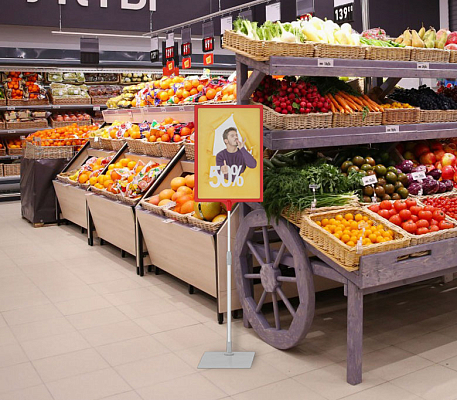 рамка пластиковая А4 с держателем