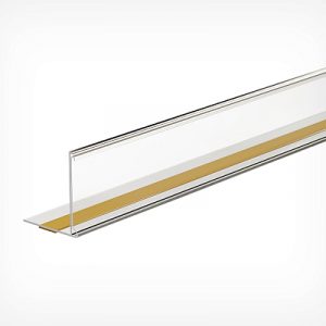 Ценникодержатель полочный самоклеящийся с ограничителем