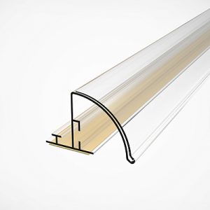 Ценникодержатель полочный закругленный с высотой вставки 30 мм