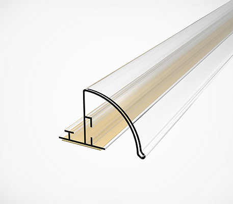 Ценникодержатель полочный закругленный с высотой вставки 30 мм Ценникодержатель полочный закругленный с высотой вставки 30 мм