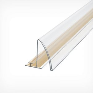 Ценникодержатель полочный закругленный с высотой вставки 40 мм