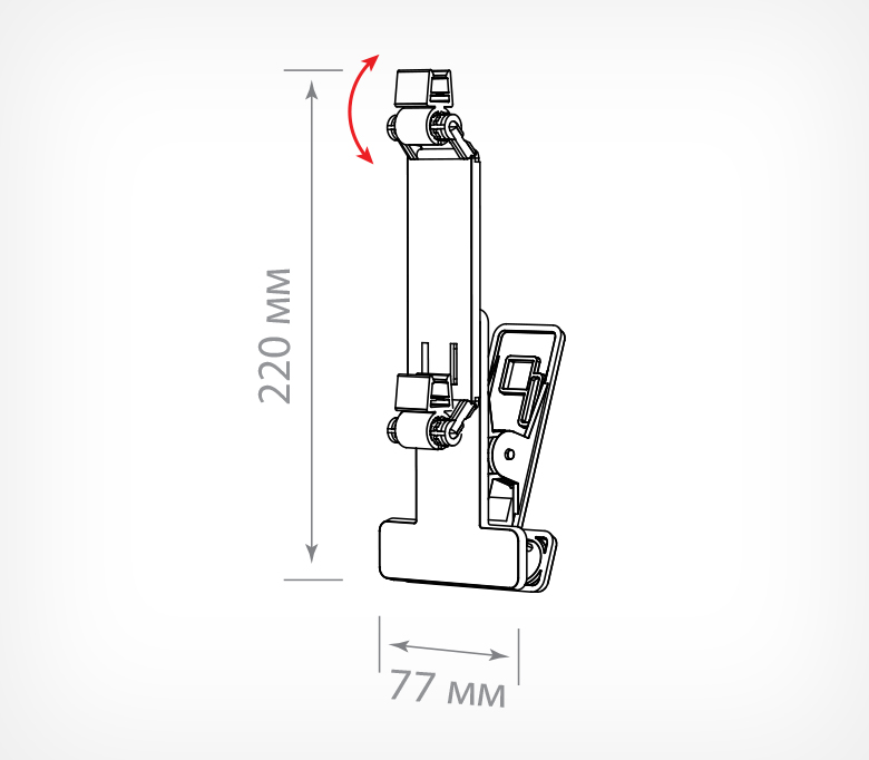 Прищепка с держателями под 2 рамки c[tvf Прищепка с держателями под 2 рамки