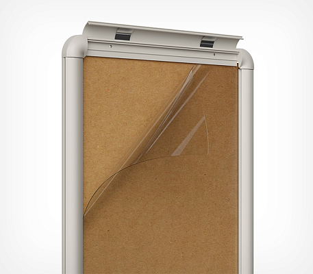 Пластиковая клик-рама с закругленными углами