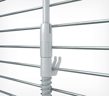 Трубка телескопическая пластиковая на проволочную корзину